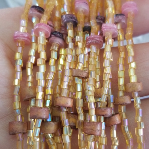 💥4/$20 STATEMENT NECKLACE Iridescent beads Leather Choker NEW - Picture 2 of 8